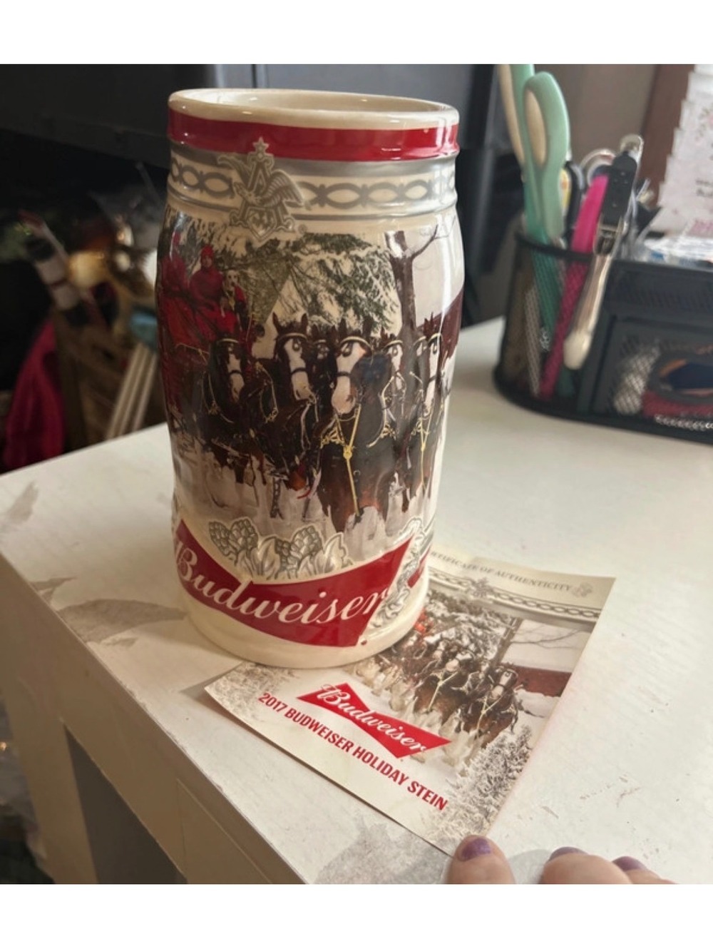 2017 Budweiser holiday retreat stein